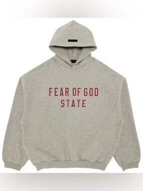 Essentials Fear Of God Dark Heather Hoodie, Fear Of God State, Extra Extra Small